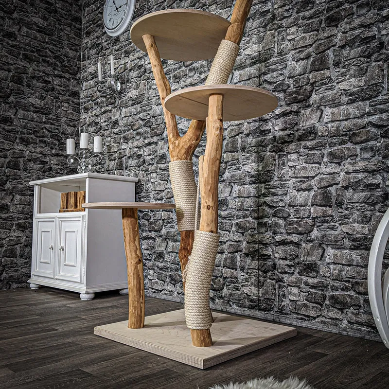 Naturkratzbaum 2112 Kratzbaum Natur Holz Design 170 cm hoch