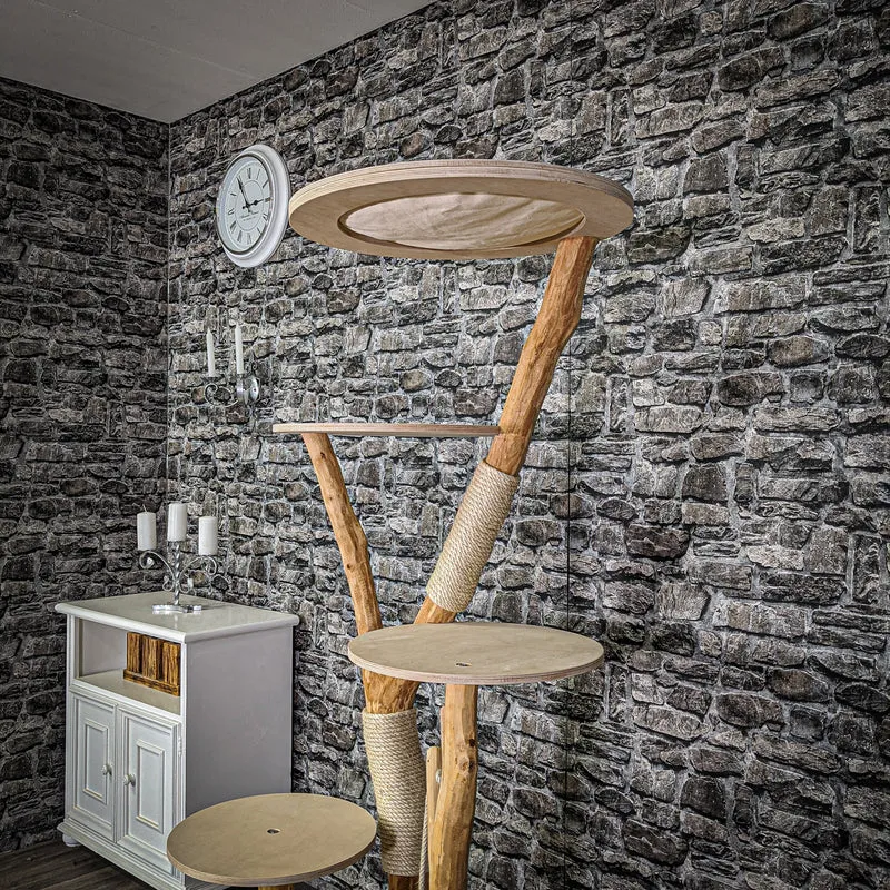 Naturkratzbaum 2112 Kratzbaum Natur Holz Design 170 cm hoch