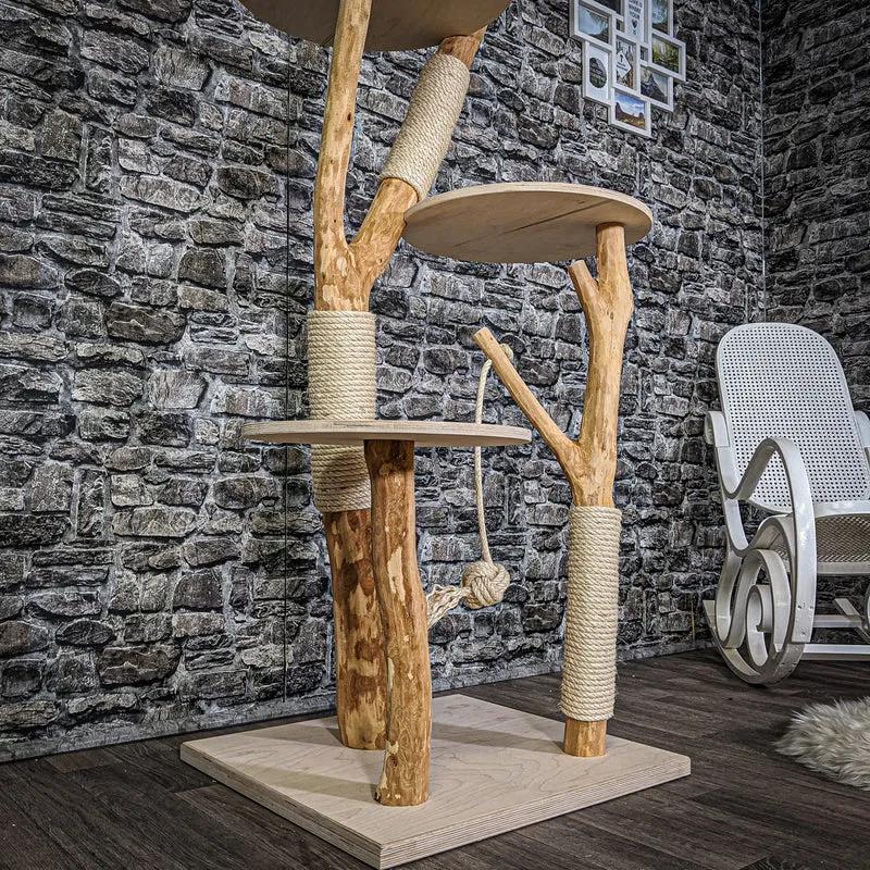 Naturkratzbaum 2112 Kratzbaum Natur Holz Design 170 cm hoch