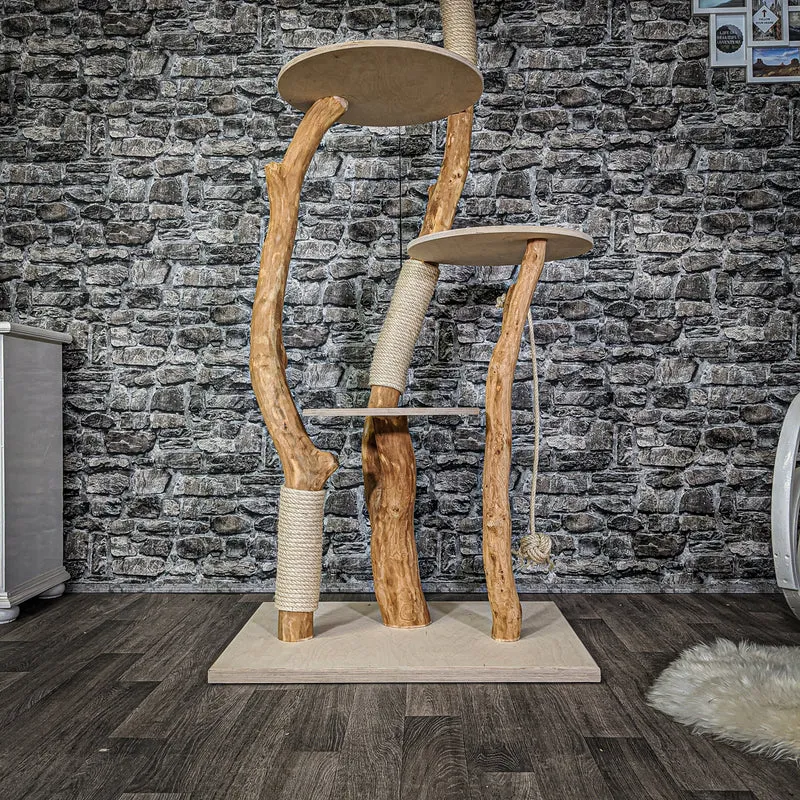 Naturkratzbaum 2115 Kratzbaum Natur Holz Design 170 cm hoch
