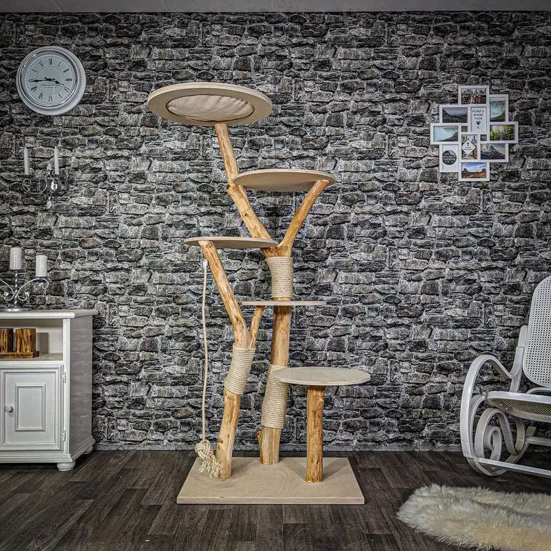 Naturkratzbaum 2116 Kratzbaum Natur Holz Design 178 cm hoch