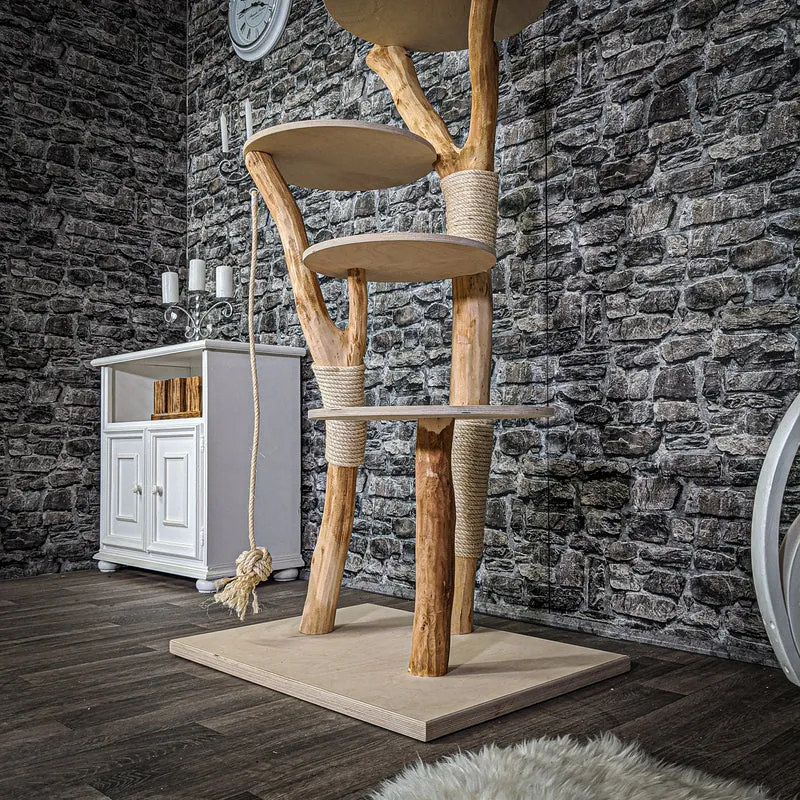 Naturkratzbaum 2116 Kratzbaum Natur Holz Design 178 cm hoch