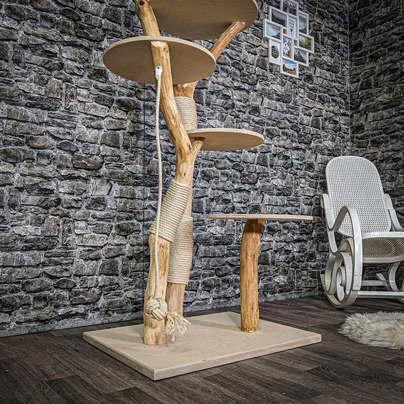 Naturkratzbaum 2116 Kratzbaum Natur Holz Design 178 cm hoch