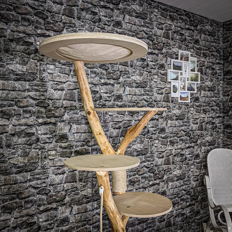 Naturkratzbaum 2116 Kratzbaum Natur Holz Design 178 cm hoch