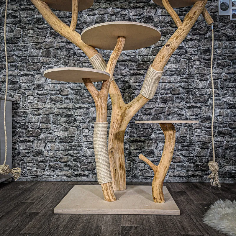 Naturkratzbaum 2117 Kratzbaum Natur Holz Design 180 cm hoch