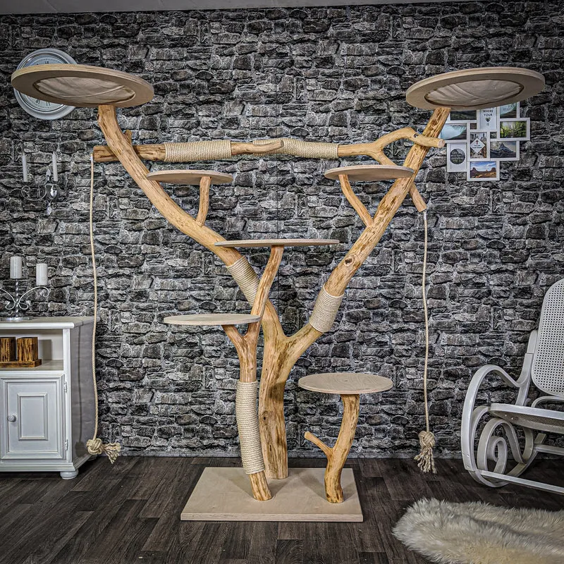 Naturkratzbaum 2117 Kratzbaum Natur Holz Design 180 cm hoch