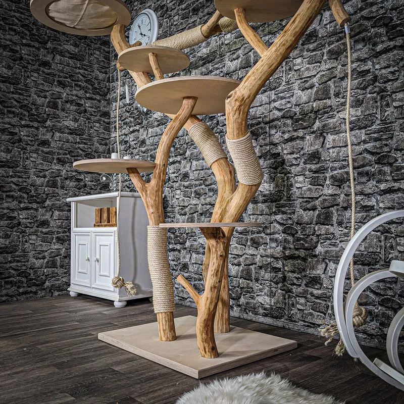 Naturkratzbaum 2117 Kratzbaum Natur Holz Design 180 cm hoch