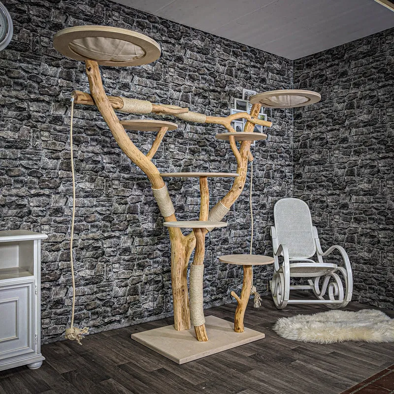 Naturkratzbaum 2117 Kratzbaum Natur Holz Design 180 cm hoch