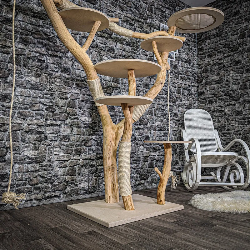 Naturkratzbaum 2117 Kratzbaum Natur Holz Design 180 cm hoch