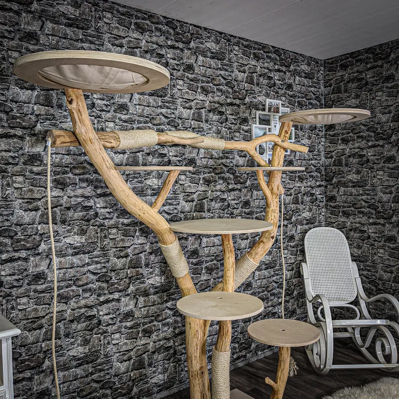 Naturkratzbaum 2117 Kratzbaum Natur Holz Design 180 cm hoch