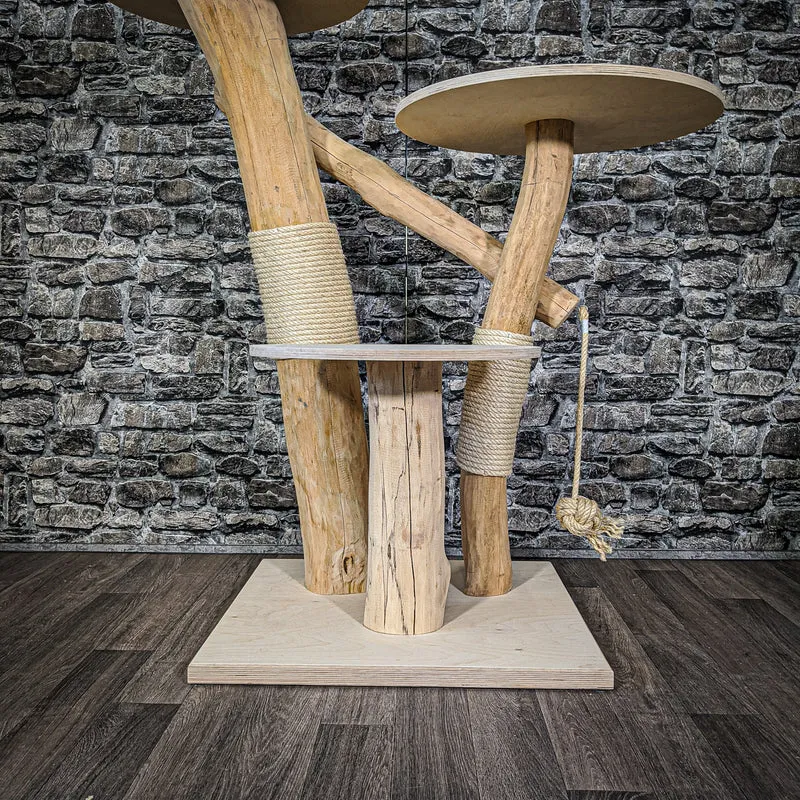 Naturkratzbaum 2089 Kratzbaum Natur Holz Design 120 cm hoch