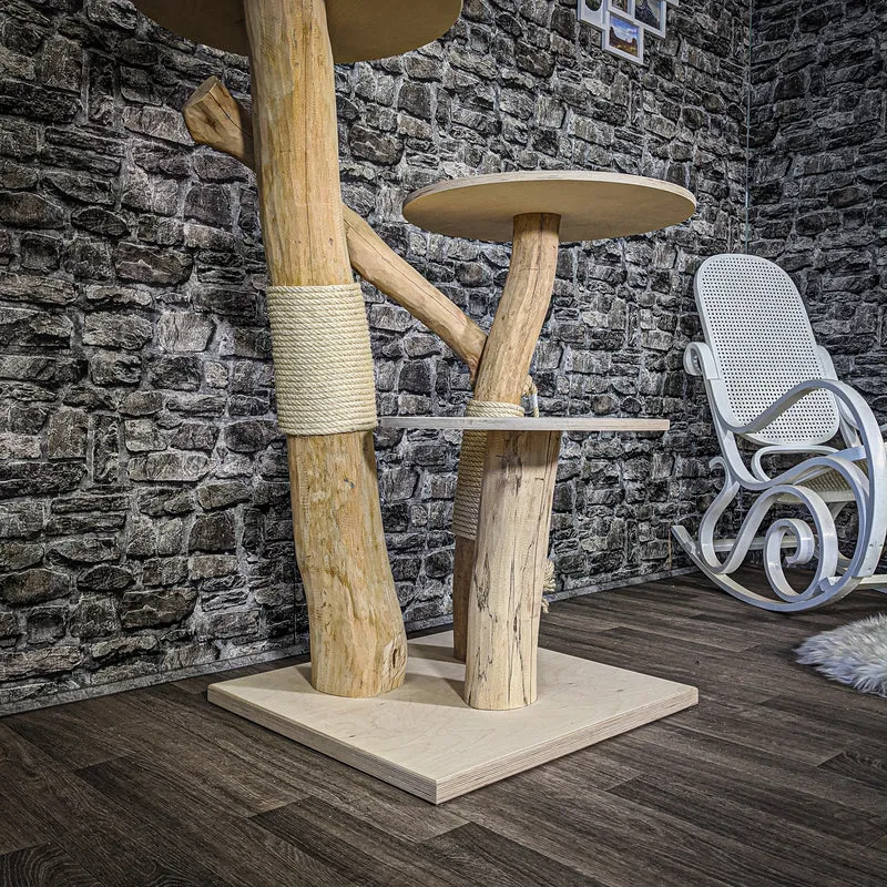 Naturkratzbaum 2089 Kratzbaum Natur Holz Design 120 cm hoch