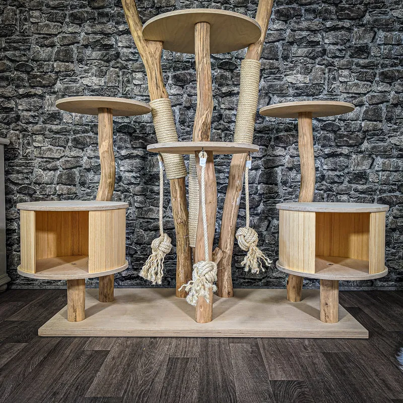 Naturkratzbaum 2085 Kratzbaum Natur Holz Design 150 cm hoch