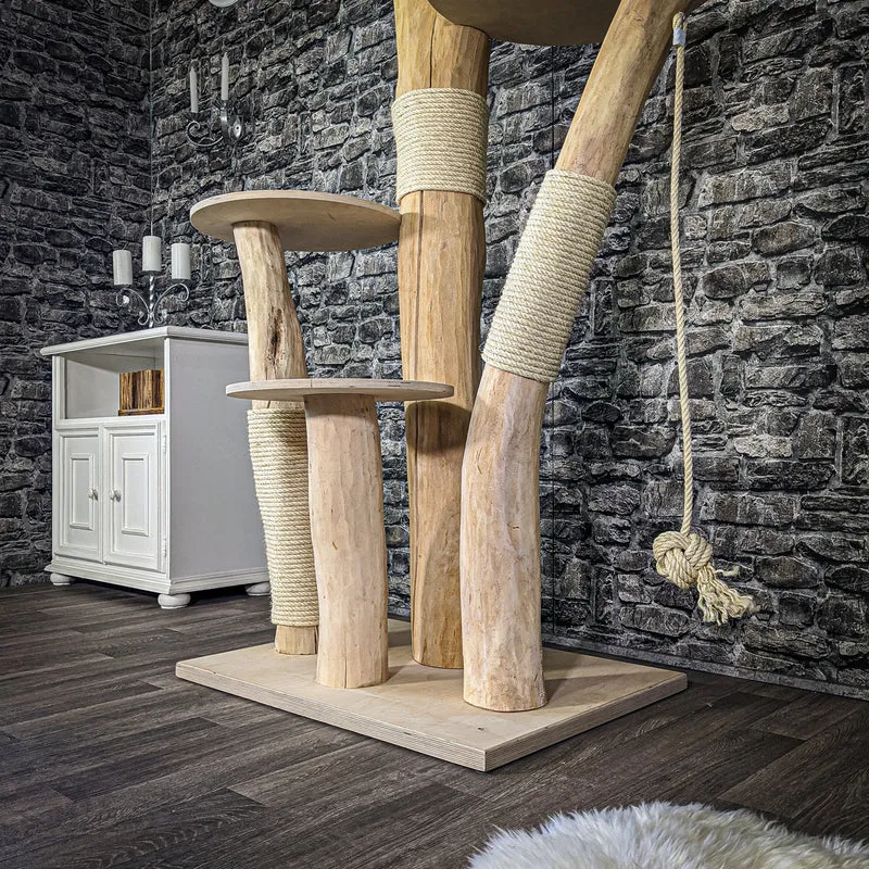 Naturkratzbaum 2083 Kratzbaum Natur Holz Design 197 cm hoch