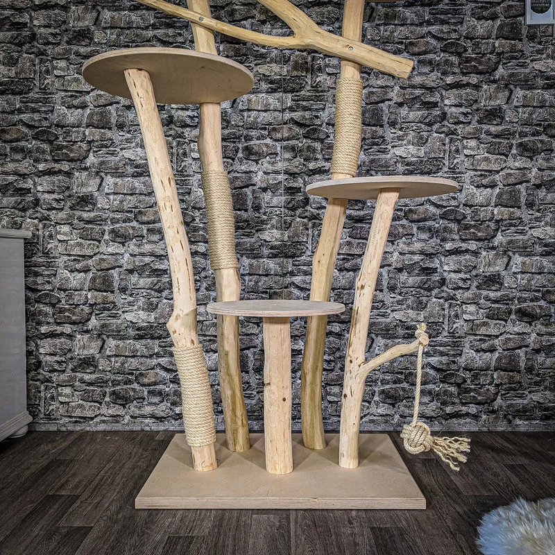 Naturkratzbaum 2081 Kratzbaum Natur Holz Design 192 cm hoch