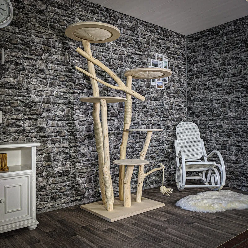 Naturkratzbaum 2081 Kratzbaum Natur Holz Design 192 cm hoch