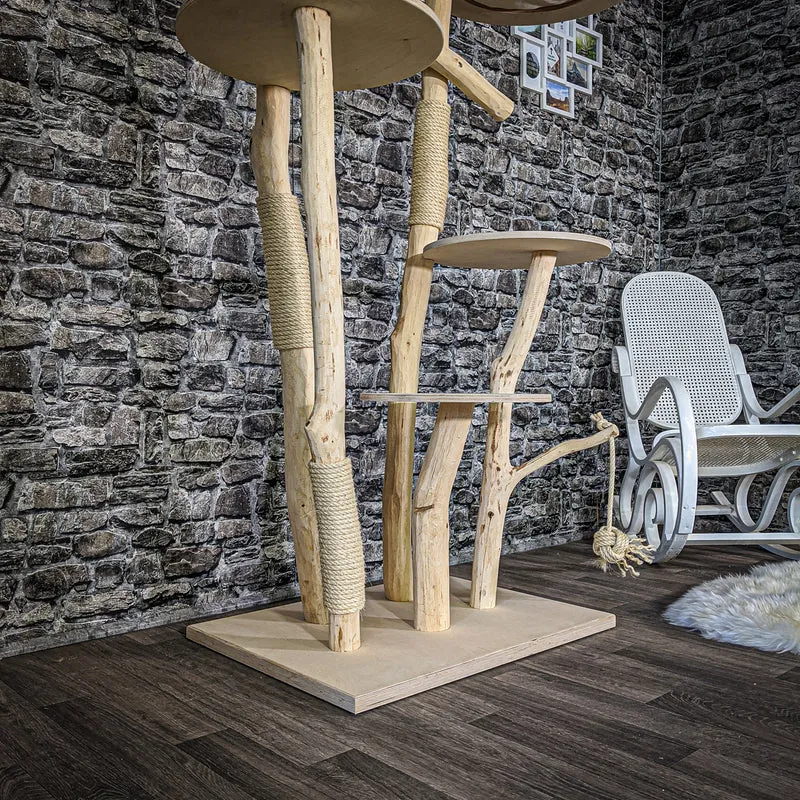 Naturkratzbaum 2081 Kratzbaum Natur Holz Design 192 cm hoch