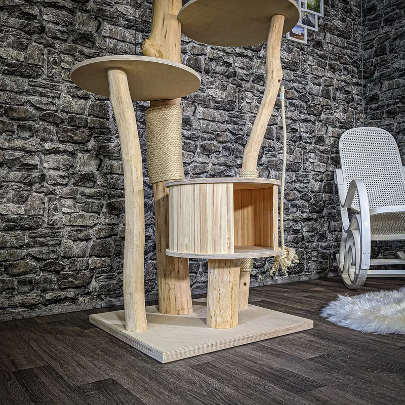 Naturkratzbaum 2075 Kratzbaum Natur Holz Design 155 cm hoch