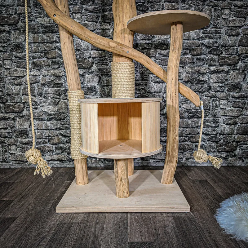 Naturkratzbaum 2074 Kratzbaum Natur Holz Design 170 cm hoch