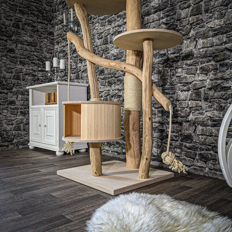 Naturkratzbaum 2074 Kratzbaum Natur Holz Design 170 cm hoch