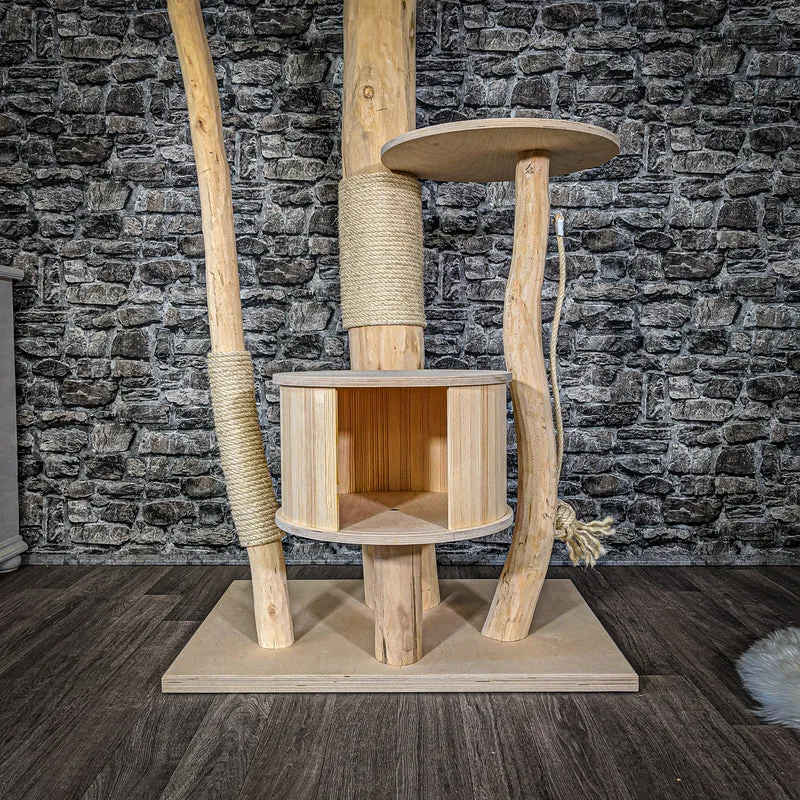 Naturkratzbaum 2071 Kratzbaum Natur Holz Design 170 cm hoch