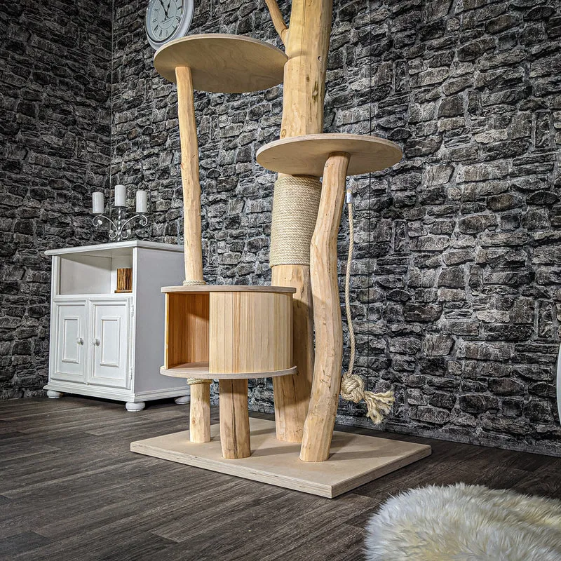 Naturkratzbaum 2071 Kratzbaum Natur Holz Design 170 cm hoch