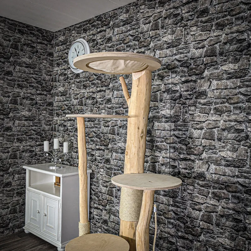 Naturkratzbaum 2071 Kratzbaum Natur Holz Design 170 cm hoch