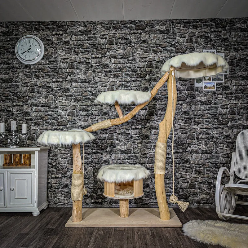 Naturkratzbaum 2070 Kratzbaum Natur Holz Design 173 cm hoch
