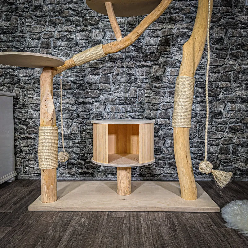 Naturkratzbaum 2070 Kratzbaum Natur Holz Design 173 cm hoch