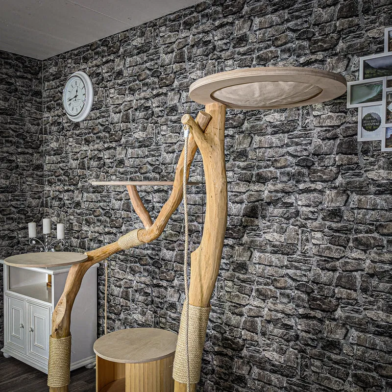 Naturkratzbaum 2070 Kratzbaum Natur Holz Design 173 cm hoch