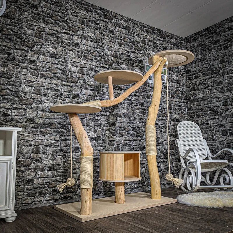 Naturkratzbaum 2070 Kratzbaum Natur Holz Design 173 cm hoch