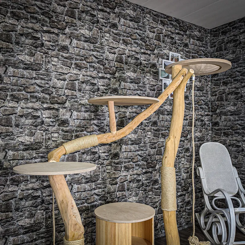 Naturkratzbaum 2070 Kratzbaum Natur Holz Design 173 cm hoch
