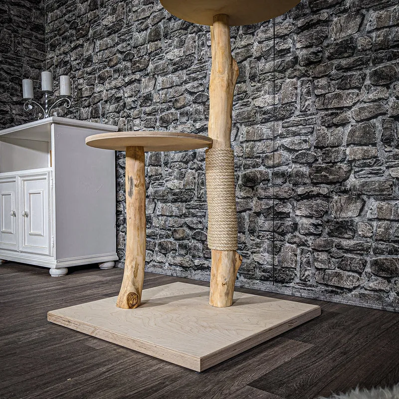 Naturkratzbaum 2069 Kratzbaum Natur Holz Design 125 cm hoch