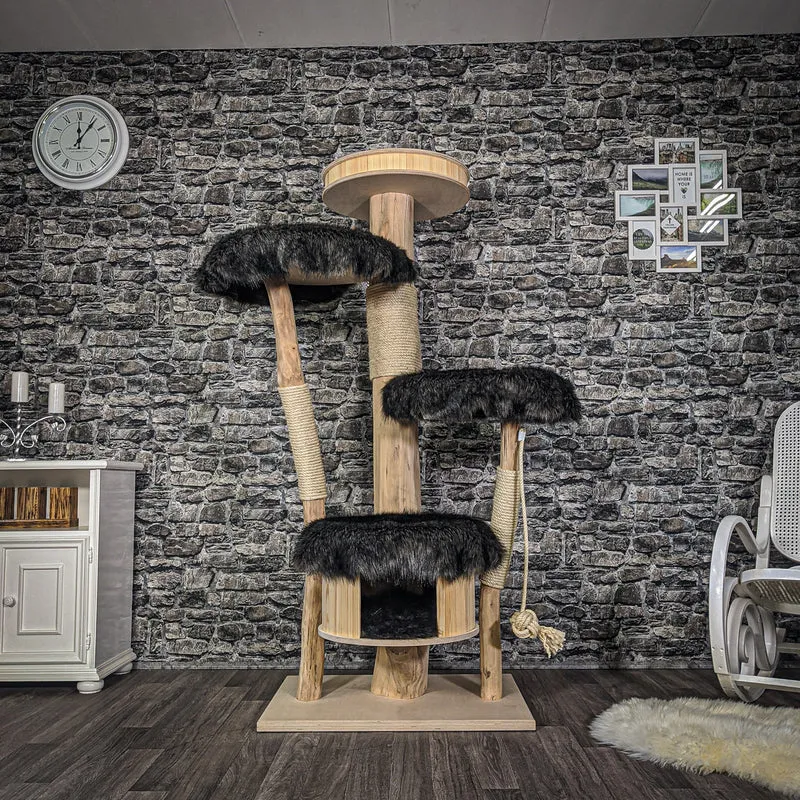 Naturkratzbaum 2067 Kratzbaum Natur Holz Design 170 cm hoch