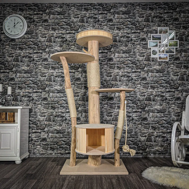 Naturkratzbaum 2067 Kratzbaum Natur Holz Design 170 cm hoch