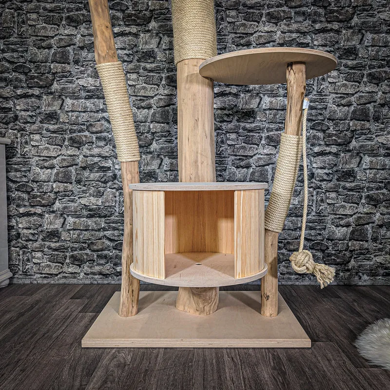 Naturkratzbaum 2067 Kratzbaum Natur Holz Design 170 cm hoch