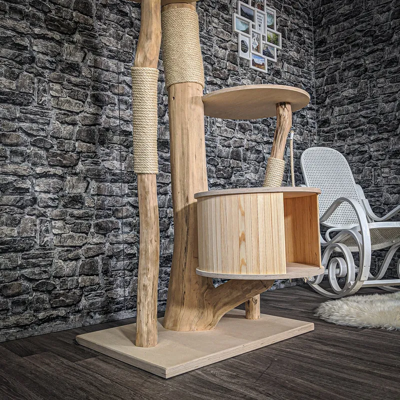 Naturkratzbaum 2067 Kratzbaum Natur Holz Design 170 cm hoch
