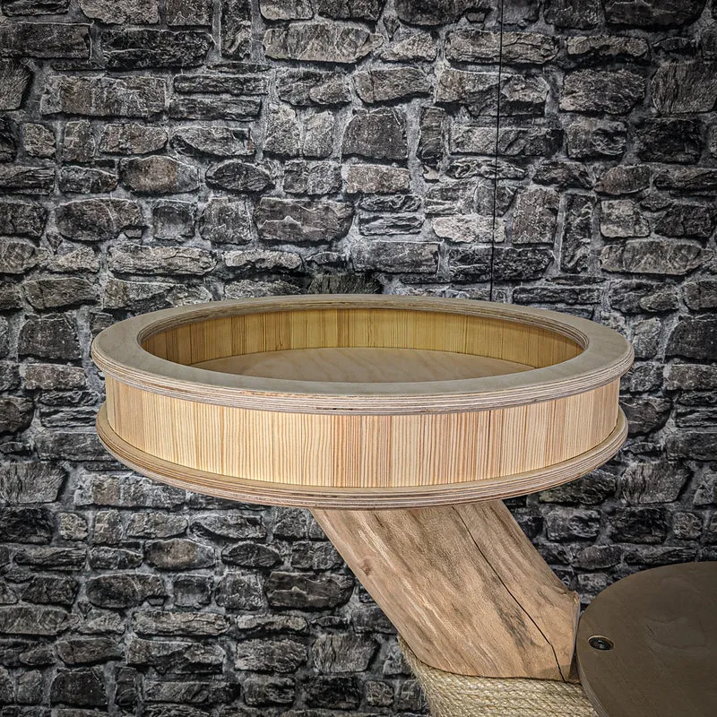 Naturkratzbaum 2064 Kratzbaum Natur Holz Design 134 cm hoch