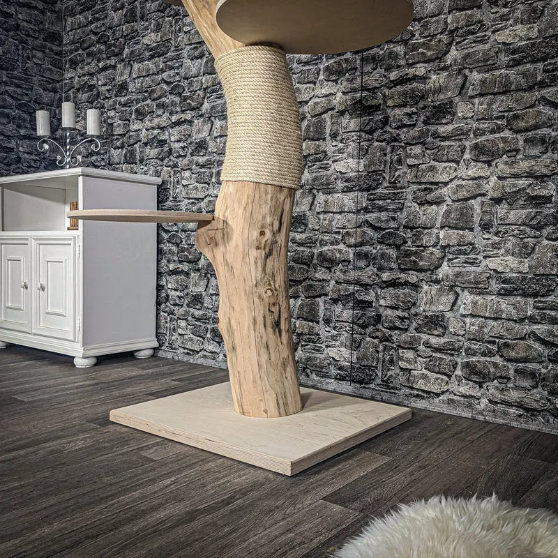 Naturkratzbaum 2064 Kratzbaum Natur Holz Design 134 cm hoch