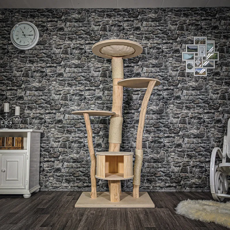Naturkratzbaum 2063 Kratzbaum Natur Holz Design 170 cm hoch