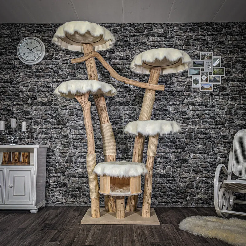 Naturkratzbaum 2059 Kratzbaum Natur Holz Design 210 cm hoch