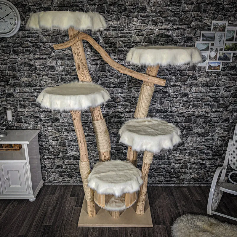 Naturkratzbaum 2059 Kratzbaum Natur Holz Design 210 cm hoch
