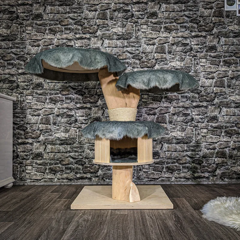 Naturkratzbaum 2057 Kratzbaum Natur Holz Design 97 cm hoch