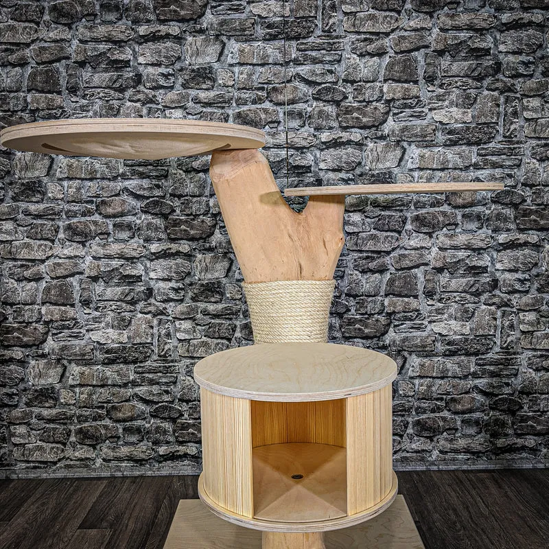 Naturkratzbaum 2057 Kratzbaum Natur Holz Design 97 cm hoch