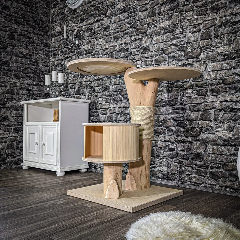 Naturkratzbaum 2057 Kratzbaum Natur Holz Design 97 cm hoch