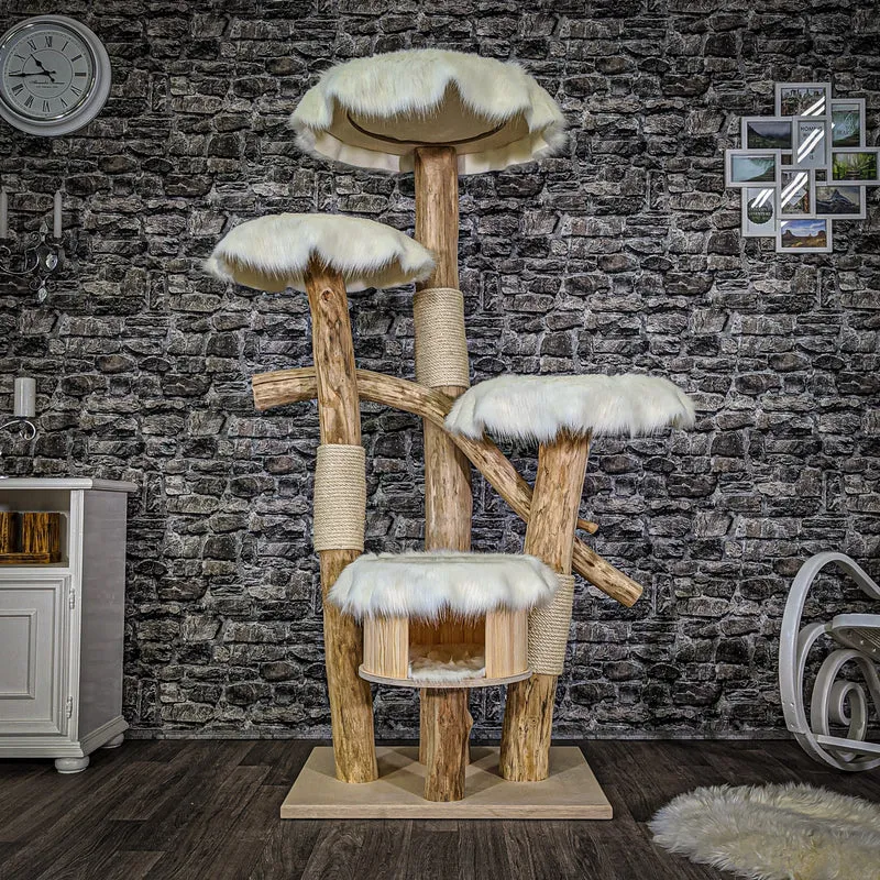 Naturkratzbaum 2055 Kratzbaum Natur Holz Design 173 cm hoch