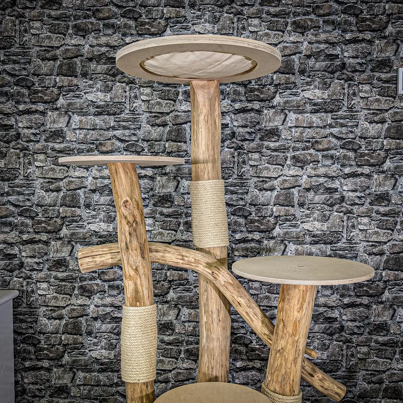 Naturkratzbaum 2055 Kratzbaum Natur Holz Design 173 cm hoch
