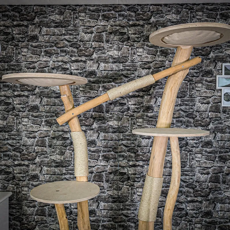 Naturkratzbaum 2054 Kratzbaum Natur Holz Design 205 cm hoch