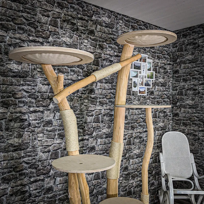 Naturkratzbaum 2054 Kratzbaum Natur Holz Design 205 cm hoch