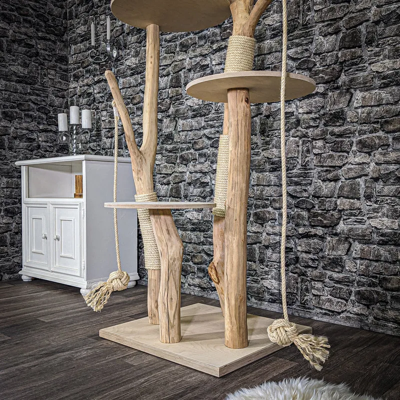 Naturkratzbaum 2053 Kratzbaum Natur Holz Design 173 cm hoch